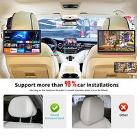 14 Zoll Auto Kopfstütze Monitor Tablet PC 4K Android 14 HDMI OUT Hinten Multimedia Multifunktions Tablet PC 2G + 32GB ROM HDMI Airplay