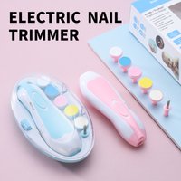 Multifunctional Electric Baby Nail Trimmer Set, Gentle Fingernail & Toenail File Clipper, Safe Manicure Tool for Newborn Daily N