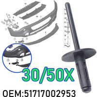 30X For BMW X1 X2 X3 X4 X5 X6 Wing Wheel Arch Trim Fastener Clips Plastic Pop Blind Riverts Side Skirts Splashguard Sills Fender