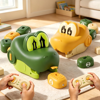 Magnetic Eating Snake Remote Control Car Toy for Boys Dual Player Battle Greedy Bean Children's Birthday Gift image 4