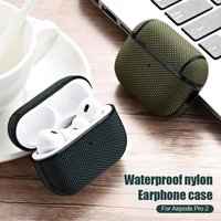 Nylon Fabric Headphone Protective Cover For Apple Airpods Pro1 / Pro2 Waterproof Earphones Case For AirPods 3th 2th 1th Gen Case