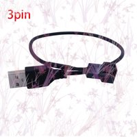 1/5/10pcs New Pc 5V 30cm 3/4 Pin Computer PC Fan Power Cable Connector Adapter Connect 3pin Or 4pin Fan To USB Adapter Cables B5