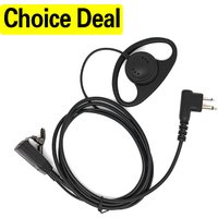 2Pin Advanced D Shape Earhook Ptt Headset Earpiece Mic For Motorola CP040 Gp88S Gp300 Gp68 Gp2000 Gp88 Gp3188 EP450 DEP450 Radio