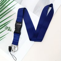 Anti-lost Deep Blue Teacher Breakaway Lanyard for Key Keychain ID Badge Card Holder Neck Phone Strap Key Ring Accessories Gift