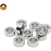 10Pcs SMR104ZZ CB Hybrid Ceramic Bearing 4x10x4mm ABEC-7 Stainless Steel ZZ Double Shielded Grease Free Micro Bearing