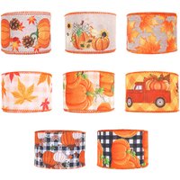Fall Burlap Ribbon Vintage Elegant Holiday Wrapping Ribbon For Outdoor Indoor Decorations