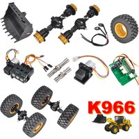 Kabolite K966 RC Loader Axle Gearbox Wheel Hydraulic Valve block Pump/ Universal Joint/ Bucket / Boom Steering Cylinder Parts