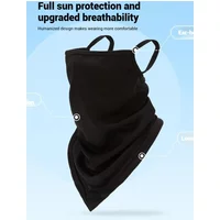 AliExpress NONE Summer Outdoor Cycling Mesh Ear-hanging Insect-proof Sunscreen Triangular Scarf Unisex Breathable Ear-hanging Face Mask