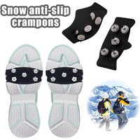 5-Stud Climbing Crampons Anti Slip Snow Claw Shoe Covers Invisible Silicone Ice Cleats, Anti-Slip Shoe Covers With Steel Studs