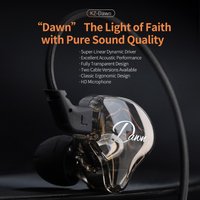 KZ Dawn Dynamic Earphones HIFI Bass Earbuds Headset 3.5mm Wired In Ear Monitor Earphone Sports Music Headphones