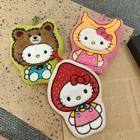 1/3 Pcs Sanrio Hello Kitty Hand Towel Coral Velvet Absorbent Hand Towel Hanging Type Cute Small Towel