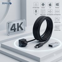 Mini USB Computer Camera, 1080P/4K Ultra HD, Built-in Mic, UVC Plug & Play, USB-C OTG Webcam for Desktop Windows Mac Andriod IOS