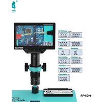 RF4 Built-in High-Definition Camera 1080p Color LCD Screen Video Microscope Also Provide Multimeter Functions Magnifier