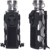 MOLLE Tactical Water Bottle Pouch Radio Canteen Cover Waist Kettle Holder Bag for Hunting Hiking Travel Outdoor Sports