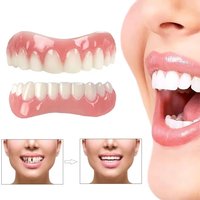 Nature Silicone Denture Liner Kit Denture Reliners Veneers Snap in Teeth Comfort Fit Tooth Repair Kit Comfortable Denture Set