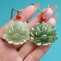 1Pc Lotus Flower Pendant Charm Necklace Gift Women Men Talismans Necklace Jewelry