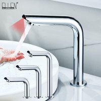ELLEN Sensor Basin Faucet Chrome Deck Mounted Automatic Inflated Water Mixer Tap Tall Sink Faucets ELS8870