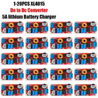 1-10PCS 5A DC-DC Adjustable Buck Converter XL4015 4 - 38V to 1.25 - 36V Step Down Power Supply Voltage Regulator Power Module