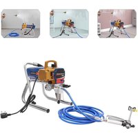1500W Airless Paint Sprayer - Professional Electric Paint Spray Gun for Interior & Exterior Walls DIY Projects with Adjustable Pressure (26ft Hose)