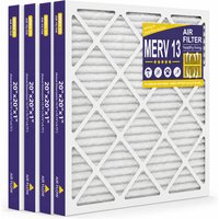 Air Filter 19.75x19.75x0.75, MERV 13 AC Furnace Filter, Pleated 3-Month Allergy Relief, 2-Pack/4-Pack Replacement for Home HVAC