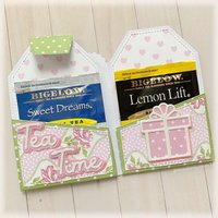 KSCRAFT Teabag Holder Tag Metal Cutting Dies Stencils for DIY Scrapbooking Decorative Embossing DIY Paper Cards