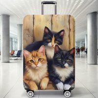 Cartoon pattern luggage protection cover, set suitable for 18-32 inch luggage cover, luggage handle cover, travel accessories