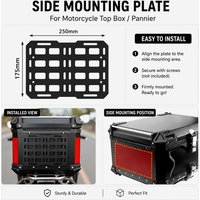 Motorcycle Luggage Accessories Aluminum Alloy Molle Panel Universal Tactical Organizer Quick Mount Modular Storage Plate