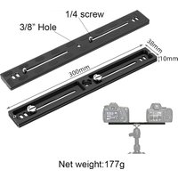 Black Metal PU-300 300mm 150mm 120mm Universal Quick Release Plate Fits Arca-Swiss Standard for Tripod Ballhead