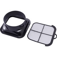 150mm Flange Connector ABS Wall Flange Connector With Filter For Ventilation Pipe Air Ducting Connection Accessories