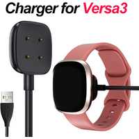 For Fitbit Sense/Sense 2/Versa 4/Versa 3 Charger USB Charger Smart watch Charging Cable Replacement Charger 3.3ft