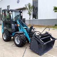 Multi-functional W1160 Diesel Loader Home Use Kubota Engine Hydrostatic Mini Loader Compact Loader with Accessories Customized