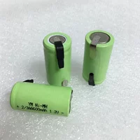 1.2V 2/3 AA 600mAh NIMH Rechargeable Battery Pack with Nickel Strap, Suitable for Electric Shavers