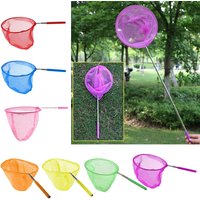 Lightweight Kids Fishing Net Telescopic Stainless Steel Mesh Foldable Bug Butterfly Net for Outdoor Garden Catching