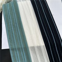 Women Tights Blue Wheat Vertical Striped Pantyhose Female Leggings Chic Green Jacquard Silk Stockings Sexy Leg Slimming Stocking