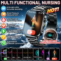 New ECG Smart Watch Men Blood Pressure Uric Acid Blood Lipids Temp Women Health Care Multifunctional Smartwatches Bluetooth Call