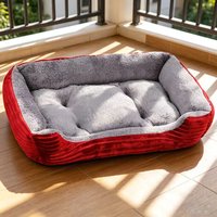Autumn and Winter Pet Bed for Small, Medium, and Large Dogs, Solid Color, Warm Pet Supplies, Non-Slip Cat Bed