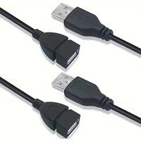 1-8pcs USB 2.0 Cable Extension Cable 0.6m/1m/1.5m Data Transmission Cable Display Projector High-Speed Data Extension Cable