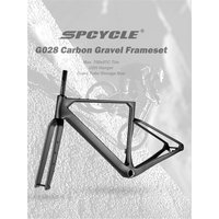 AliExpress Spcycle 700x57C Carbon Gravel Bike Frame UDH Hanger T47 Full Internal Cable Carbon Gravel Frameset G028