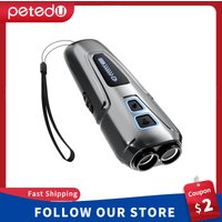 Ultraschall-Hundeabwehr-Abschreckung gerät Anti-Barking-Stop-Control-Rinden training Hochleistungs-Hunde abwehrmittel mit LED-Taschenlampe