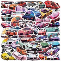 50PCS JDM Racing Cars Waterproof Graffiti Stickers For Helmet Bicycle Hand Account Pencil Case Decals Sticker Story Store