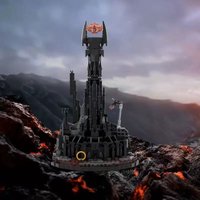 MOC Building Blocks Black Tower Iron Tower Magic Eye Model Kit - DIY Assembly Toy, Desktop Decoration, Ornament Gift for Boys