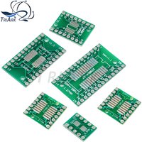10PCS PCB kit SOP8 SSOP10 SOP14 SOP16 20 24 28 56 to DIP/SMD to DIP IC adapter socket SOIC TSSOP board adapter board 0.65/1.27mm