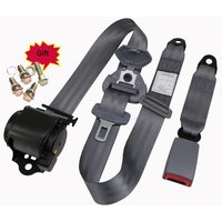 Universal Toyota Seat Belt Front and Rear 3 Point Safety Strap Seatbelt Grey Driver Seat Belt Automatic Retractable Three-Point