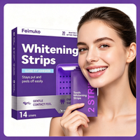Purple Teeth Strips, gently clean dental plaque, protect and brighten teeth. Portable and easy to use for daily oral care.