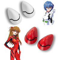1 Pair Asuka Langley Soryu Red Hair Clips Ayanami Rei Headwear Japanese Anime EVA Cosplay Resin Hairpins Headdresses Props Gift