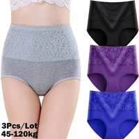 Plus Size Panties Women's High Waist Abdominal Underwear Cotton Seamless Briefs Girls Underpant Sexy Lingeries for Female L-5XL