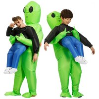 ET Alien inflatable suit Alien Monster Inflatable Costume Scary Green Alien Cosplay Costume For Adult Party Festival Stage