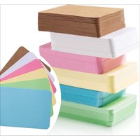 100pcs/box Retro Double-sided Blank Kraft Paper Cards - DIY Postcard Gift Greeting Invitation Card