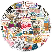 50PCS Reading Books Waterproof Graffiti Stickers for Helmet Bicycle Hand Account Pencil Case Decals LanLanStickersWorld