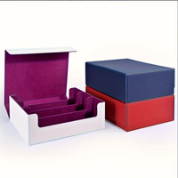 Trading Card Storage Box, Can Hold 1800+ Single Decks Magnetic Closure PU Leather Card Box Fits For TCG Cards